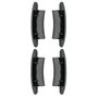 cyclingcolors 4x Embout guidage de lame de volet roulant en PVC noir Coulisse Maintien Treuil Fenêtre Store Ouverture Fermeture 