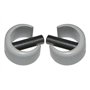 cyclingcolors 2x Clip de fixation avec goupille Ø 4mm pour manivelle volet roulant Ø 13mm extérieur couleur gris Fenêtre Store O