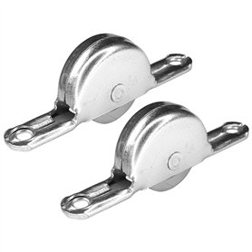 cyclingcolors 2x roulette galet placard coulissant 24mm acier gorge rail porte meuble pliant roulement à billes support guide ro
