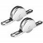 cyclingcolors 2x roulette galet placard coulissant 24mm acier gorge rail porte meuble pliant roulement à billes support guide ro