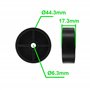 cyclingcolors 4x Roulette plastique rigide noir 45mm universelle galet poulie roue rouleau meuble porte coulissante tiroir lit p