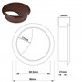 cyclingcolors 2X Passe câble Bureau Table Fil diamètre 70mm encastrable Cordon Prise Ordinateur écran Accessoire ameublement (Ma
