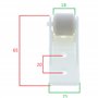 cyclingcolors Guide de tablier pvc de volet roulant avec galet anti flexion à visser 65x25mm Store Fenêtre Enroulement Dérouleme