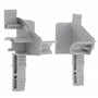 cyclingcolors 2x Tulipe volet roulant modèle Aluréno ZF pour lames de 12 à 15mm PVC gris Entonnoir Rail de guidage Universel Pro