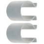 cyclingcolors 2x Clip d'accroche de toile de store pour tube Ø10mm extérieur Accessoire Volet roulant Maintien Fenêtre Baie vitr