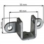 cyclingcolors 2x Support d'arbre de volet roulant pour axe carré de 16mm mâle avec vis de verrouillage anti relevage Accesoire S