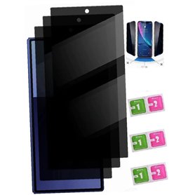 Compatible avec Samsung galaxy S24 – Kit complet 3 verres trempés filtre confidentialité 30° | Ultra-résistant et fin