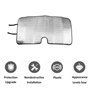 Pare-soleil réfléchissant pliable pour pare-brise de voiture Benz Classe B W247 2020-2022, argenté