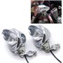 Additionnels Lampes Moto Chrome Passage de Brouillard de Brouillard avec Rouleau de Barre de Garde de la Cage Barre de Montage (