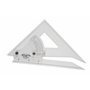 GRAPHOPLEX Equerre/Rapporteur ajustable de 45° à 90° bords antitaches Transparent