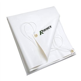 Ribiland 4532 Bâche PVC 2 x 3 m 650 g/m² Blanc
