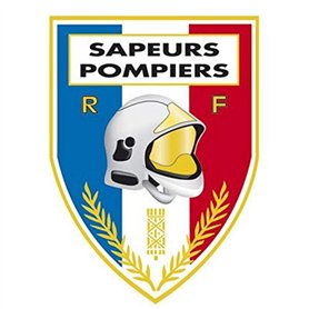 DCA AUTOCOLLANT SAPEURS-POMPIERS TRIANGULAIRE