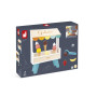 Janod - Stand de Glaces en Bois - 14 Accessoires Magnétiques - Jouet d'Imitation - Jouet en Bois FSC - Dès 3 Ans, J06558