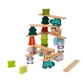 Janod - Les Animaux Equilibristes - Jeu d'Equilibre - Jouet Educatif et d'Eveil - Apprentissage Motricité Fine - Partenariat WWF