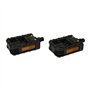 UPFIT Raymond - Lot de 2 pédales Plastique rabattables Anti-dérapante VTT/VTC, Lot de 2 pédales vélo Adulte Rabattable en Plasti