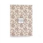 DOUDOU ET COMPAGNIE - Lapin Doudou beige sable – Peluche Ultra Douce avec Foulard Fleuri – Doudou Plat Bébé Fille dès la Naissan