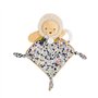 DOUDOU ET COMPAGNIE – BOH’AIME Doudou Hochet Lion – Tissu Liberty Ocre – Peluche Sensorielle & Éveil – Hochet Intégré – Ultra Do