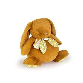 Doudou et Compagnie - Grande Peluche Lapin Doudou Pantin Ocre 42cm – Doudou Peluche Douce pour Bébé dès la Naissance – Idée – Ga