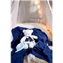 DOUDOU ET COMPAGNIE – CLAIR DE LUNE – Ours Doudou Pantin 28 cm – Peluche Blanche Ultra Douce – Brille dans le Noir – Idée Cadeau
