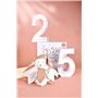 DOUDOU ET COMPAGNIE - Doudou Collector Ours Rose Édition 25 Ans avec Boîte Cadeau pour Offrir – Doudou Peluche Naissance Ultra D