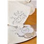 DOUDOU ET COMPAGNIE - Pantin Attache-Sucette Ours BLANC - Doudou Peluche Bébé Tout Doux avec Mouchoir - Idée Cadeau Naissance Fi