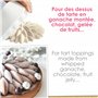 ScrapCooking - Moule Dessus de Tarte & Entremets « Saint-Honoré » - Moule Silicone 3D en Relief - Ø21 x 2,5 cm - Pour Gâteaux An