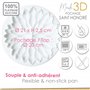 ScrapCooking - Moule Dessus de Tarte & Entremets « Saint-Honoré » - Moule Silicone 3D en Relief - Ø21 x 2,5 cm - Pour Gâteaux An