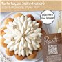 ScrapCooking - Moule Dessus de Tarte & Entremets « Saint-Honoré » - Moule Silicone 3D en Relief - Ø21 x 2,5 cm - Pour Gâteaux An