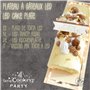 ScrapCooking - Plat à Gâteaux Lumineux LED - Plat Rectangulaire 30cm pour Bûches, Pâtisseries, Cakes & Desserts - Accessoire Déc