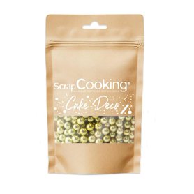 ScrapCooking - Décors sucrés Perles Dorées 60 g- Perles Or - Décoration Alimentaire pour Gâteaux