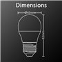 Xanlite Ampoule LED Filament P45 Culot E27 - Ampoule LED Angle D'Éclairage 280° - Ampoules LED Lumière Blanche 6,5W Équivalent 6