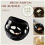 Brûle Parfum Brûleur Fondant Cire Parfumée – Diffuseur Huile Essentielle et Parfum d’Ambiance – Bougeoir Aromathérapie en Cérami
