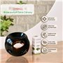Brûle Parfum Brûleur Fondant Cire Parfumée – Diffuseur Huile Essentielle et Parfum d’Ambiance – Bougeoir Aromathérapie en Cérami