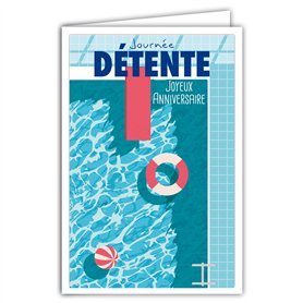 AFIE 69-4318 Carte Joyeux Anniversaire avec Enveloppe - Mini Posters Format 17x11