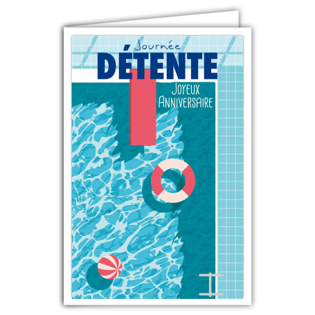 AFIE 69-4318 Carte Joyeux Anniversaire avec Enveloppe - Mini Posters Format 17x11