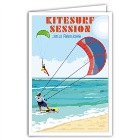AFIE 69-4363 Carte Joyeux Anniversaire avec Enveloppe - Mini Poster Format 17x11