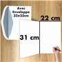 MX-4016 MAXI Grande Carte Géante XXL pour MARIAGE + Enveloppe format 32x23cm - Cœurs Flutes entrelacées Champagne Pétillant Mous