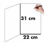 MX-4016 MAXI Grande Carte Géante XXL pour MARIAGE + Enveloppe format 32x23cm - Cœurs Flutes entrelacées Champagne Pétillant Mous