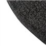 MSV Tapis en Coton Rond 57 cm Gris Anthracite Argent