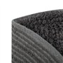 MSV Tapis en Coton Rond 57 cm Gris Anthracite Argent