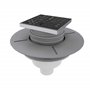 Bonde à sortie VERTICALE pour receveur à carreler RAINY et HIGH RAINY - Grille Inox Chrome