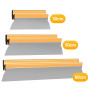MOPEI Kit Lame à Lisser pour Plaquiste | 30cm, 50cm & 80cm Lame à Lisser | Lame en Acier Inoxydable Interchangeable | Perche d'e