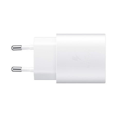 Samsung Chargeur USB C, Adaptateur Secteur 25W Ultra Rapide, Adaptateur USB C vers USB, Chargeur samsung Charge Rapide, Samsung 