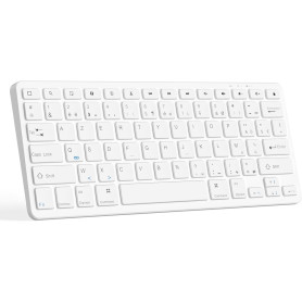 CC Store Clavier sans Fil Bluetooth pour iPad/Pro/Air/Tablette Android, Disposition AZERTY, Mini Clavier sans Fil Rechargeable (