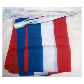 AZ FLAG - Guirlande Drapeau Pays-Bas - 4 Mètres Avec 20 Petits Drapeaux Hollandais - Néerlandais De 15x10 cm - Fanion 100% Polye