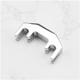 BOUGIES CHANDELLES X 3 SUPPORTS ETOILE NOIR