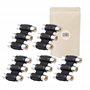 Adaptout X5 Coupleur RCA 3 Voies Extension Adaptateur Connecteur RCA Femelle Femelle Fiche Prise audio MARQUE FRANÇAISE