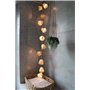 elume Guirlande Lumineuse pour Intérieur I 15 Abat-jour Bambou LED Blanc Chaud I Longueur 3m50 I Alimentation fournie I Decorati