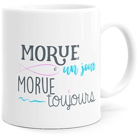 Mug Humour Morue Tasse Message drôle Rigolo. Idée Cadeau Original pour Amie Couple Amoureux Collègue Frère Sœur Femme Copine pou