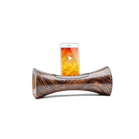 mangobeat® - Enceinte écologique et Universelle en Bois - Amplification de Tous Les Smartphones sans électricité - « Loupe » 25